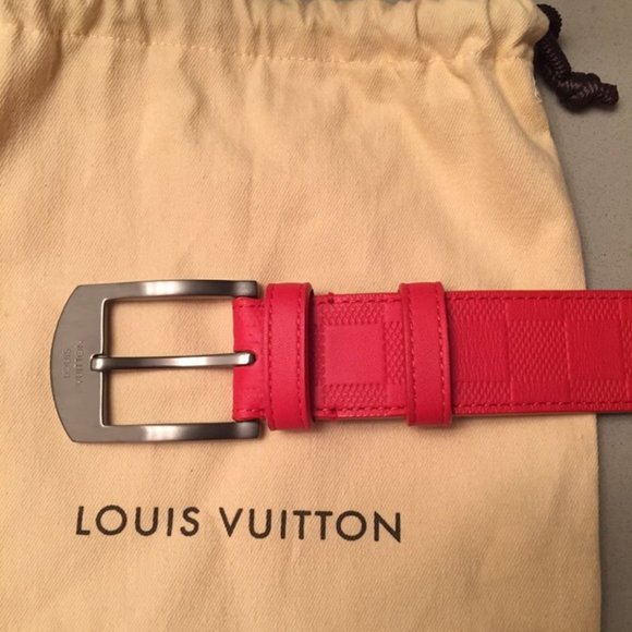 LV DAMIER INFINI BELT MAGMA ORANGE M9550 - Limited - Picture 3 of 6